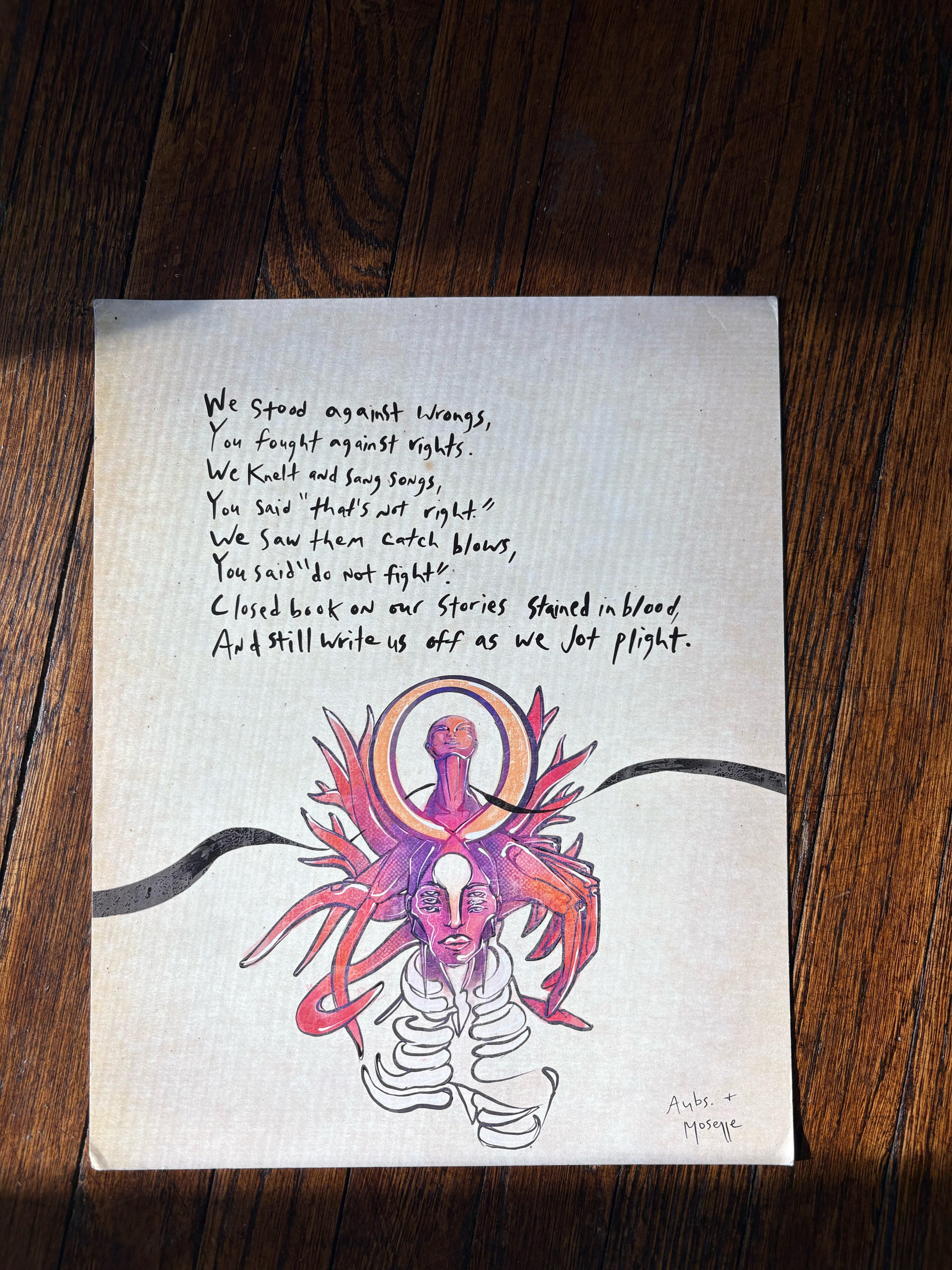 Poetry Print: The Revolutionary Fighting Spirit